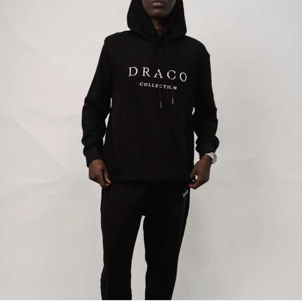 Draco Black Sweatpants & Hoodie Set unisex - Picture 4 of 8